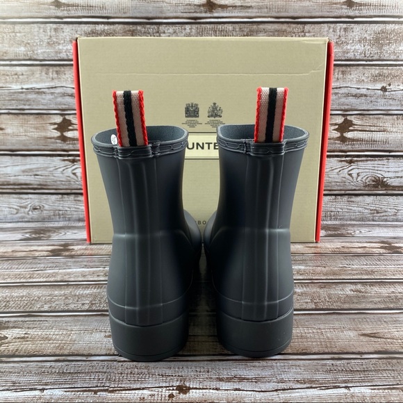 Hunter Original Short Play Rain Boot Luna/Gray sz7 - Picture 5 of 10